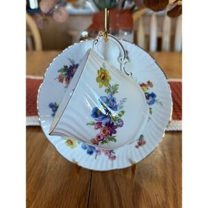 Oakley China Ltd Fine Bone China Floral Teacup and Saucer Set Made in England